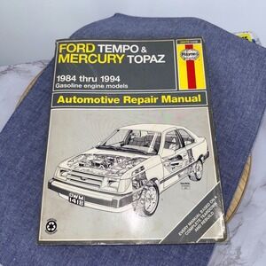 Haynes Ford Tempo Mercury Topaz Repair Manual‎ 1984-1994 Gasoline Models